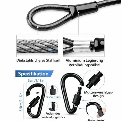 Sicherungsseil mit Karabiner
