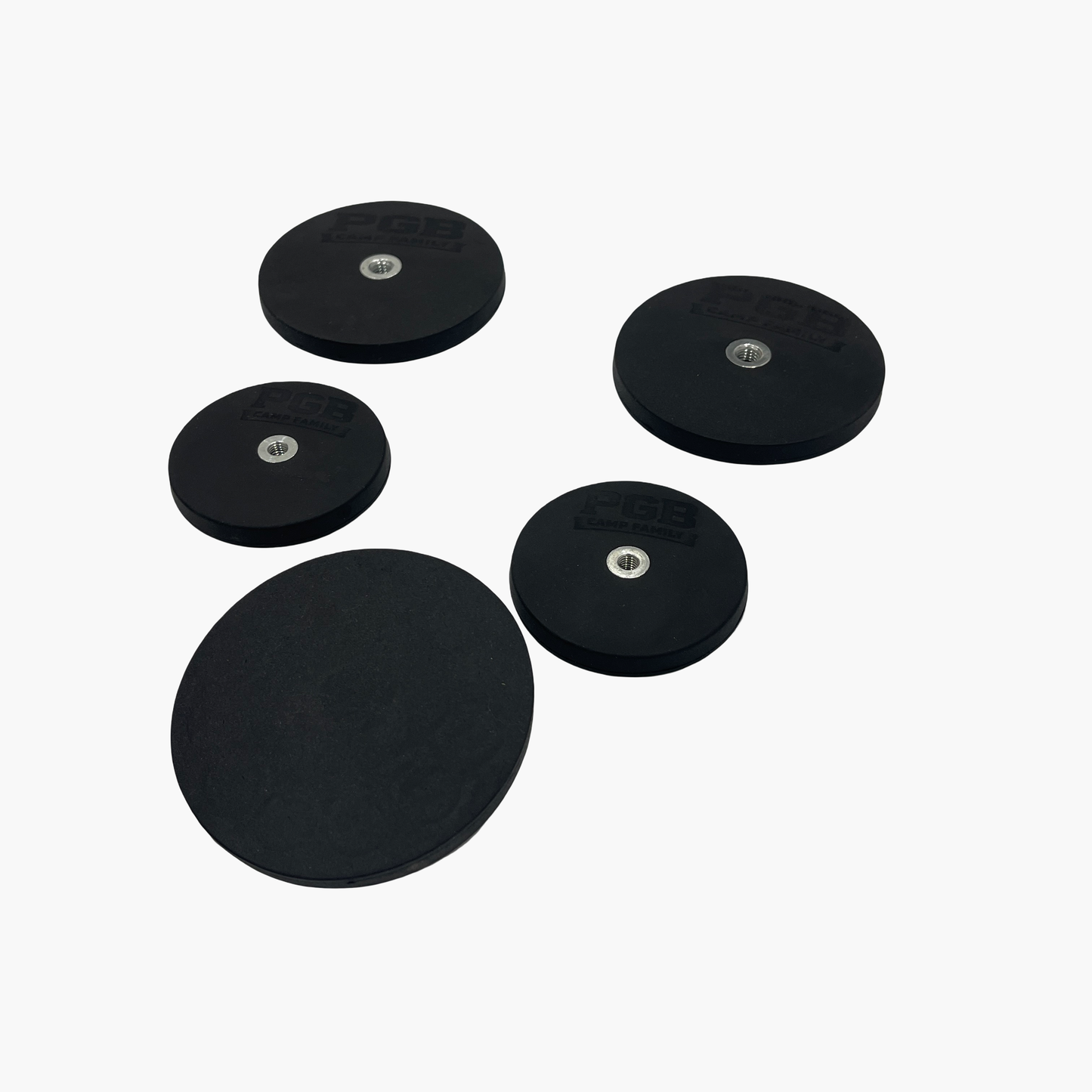 Gummierter Neodym-Magnet mit Innengewinde