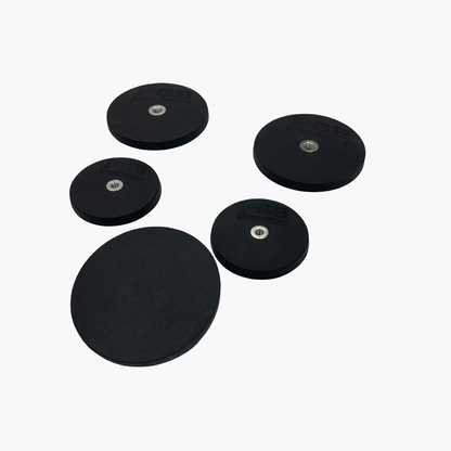 Gummierter Neodym-Magnet mit Innengewinde